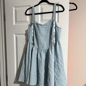 Francesca's Collections Light Blue Lace Dress